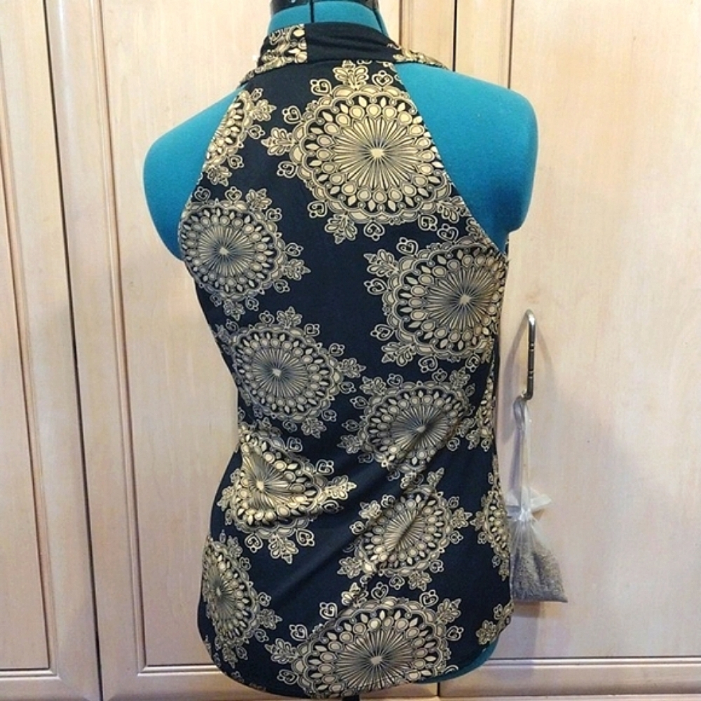 🖤INC Black With Gold Sequins Top - Picture 5 of 8